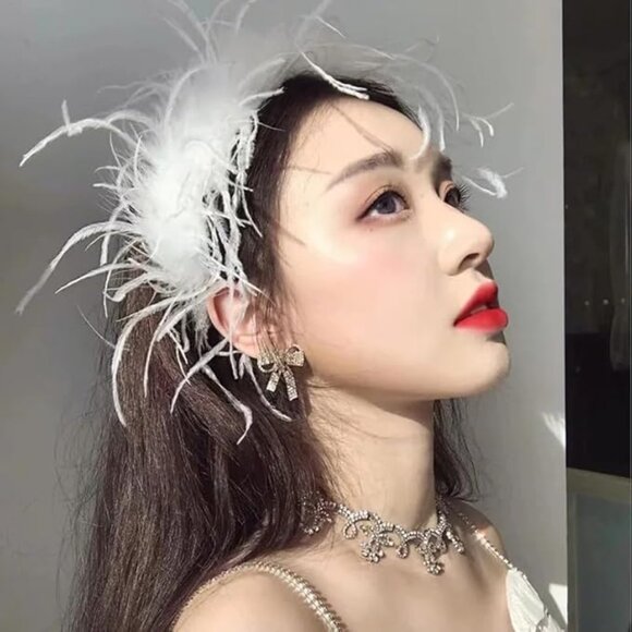 Swan Feather Hairband